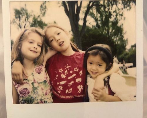 Briga Heelan with her childhood best friend Danny and Sandy S